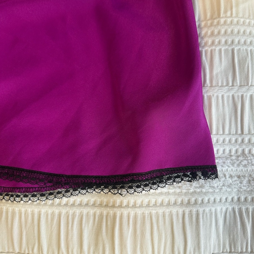 Black and Purple Lace Trim Camisole - Picture 5 of 5
